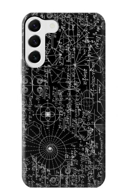 W3808 Mathematics Blackboard Hard Case and Leather Flip Case For Samsung Galaxy S23 Plus