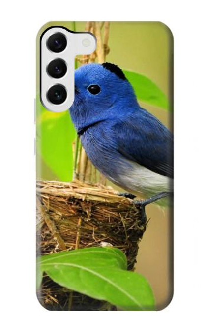 W3839 Bluebird of Happiness Blue Bird Hard Case and Leather Flip Case For Samsung Galaxy S23 Plus