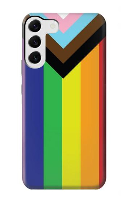 W3846 Pride Flag LGBT Hard Case and Leather Flip Case For Samsung Galaxy S23 Plus