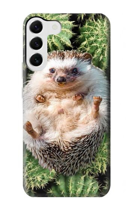 W3863 Pygmy Hedgehog Dwarf Hedgehog Paint Hard Case and Leather Flip Case For Samsung Galaxy S23 Plus