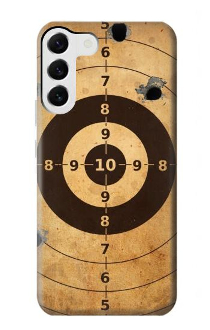 W3894 Paper Gun Shooting Target Hard Case and Leather Flip Case For Samsung Galaxy S23 Plus