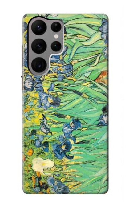 W0210 Van Gogh Irises Hard Case and Leather Flip Case For Samsung Galaxy S23 Ultra