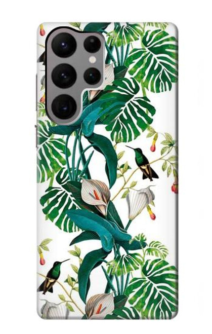 W3697 Leaf Life Birds Hard Case and Leather Flip Case For Samsung Galaxy S23 Ultra