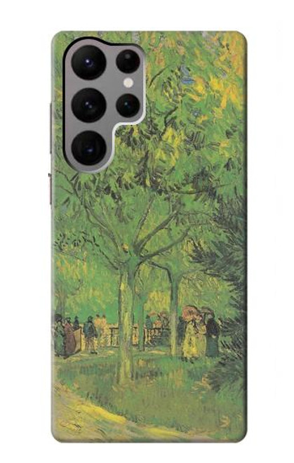 W3748 Van Gogh A Lane in a Public Garden Hard Case and Leather Flip Case For Samsung Galaxy S23 Ultra