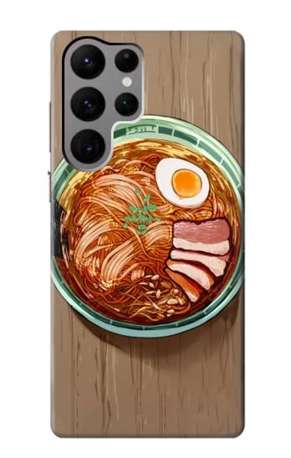 W3756 Ramen Noodles Hard Case and Leather Flip Case For Samsung Galaxy S23 Ultra