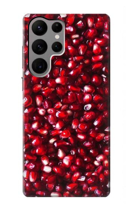 W3757 Pomegranate Hard Case and Leather Flip Case For Samsung Galaxy S23 Ultra