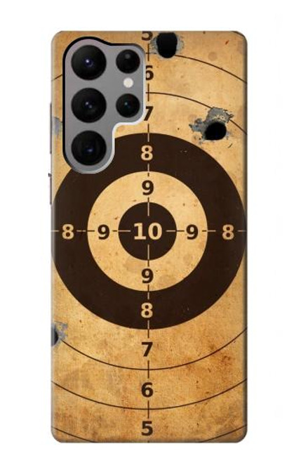 W3894 Paper Gun Shooting Target Hard Case and Leather Flip Case For Samsung Galaxy S23 Ultra