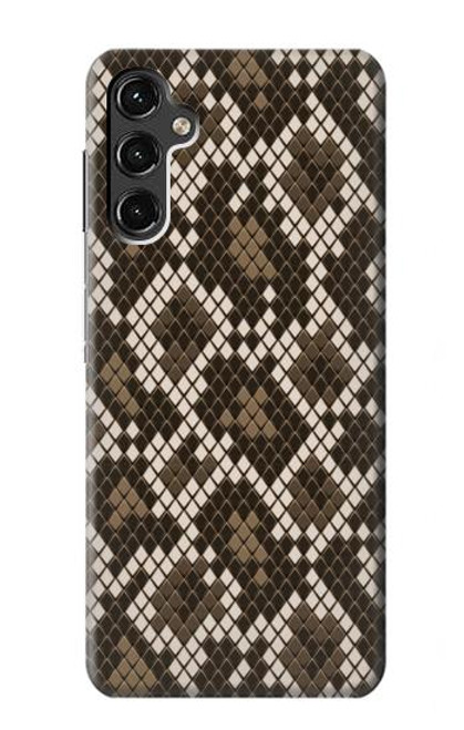 W3389 Seamless Snake Skin Pattern Graphic Hard Case and Leather Flip Case For Samsung Galaxy A14 5G