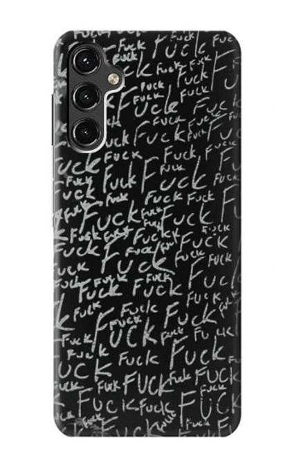 W3478 Funny Words Blackboard Hard Case and Leather Flip Case For Samsung Galaxy A14 5G