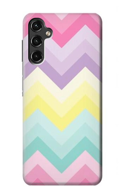 W3514 Rainbow Zigzag Hard Case and Leather Flip Case For Samsung Galaxy A14 5G