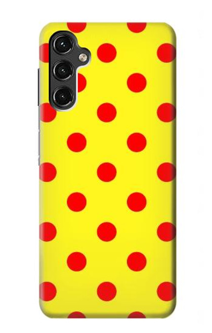 W3526 Red Spot Polka Dot Hard Case and Leather Flip Case For Samsung Galaxy A14 5G