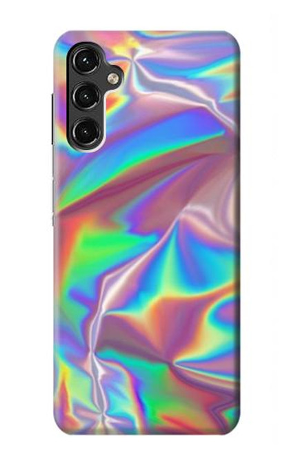 W3597 Holographic Photo Printed Hard Case and Leather Flip Case For Samsung Galaxy A14 5G