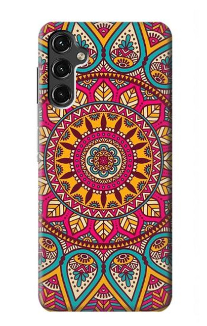 W3694 Hippie Art Pattern Hard Case and Leather Flip Case For Samsung Galaxy A14 5G