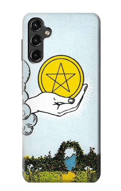 W3722 Tarot Card Ace of Pentacles Coins Hard Case and Leather Flip Case For Samsung Galaxy A14 5G