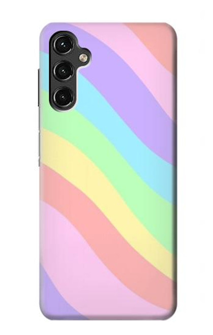 W3810 Pastel Unicorn Summer Wave Hard Case and Leather Flip Case For Samsung Galaxy A14 5G