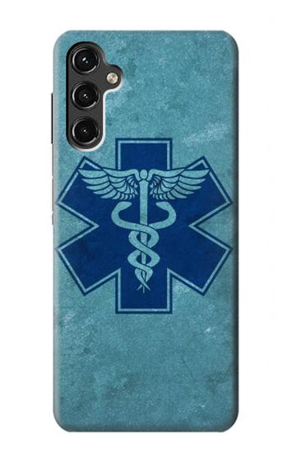 W3824 Caduceus Medical Symbol Hard Case and Leather Flip Case For Samsung Galaxy A14 5G