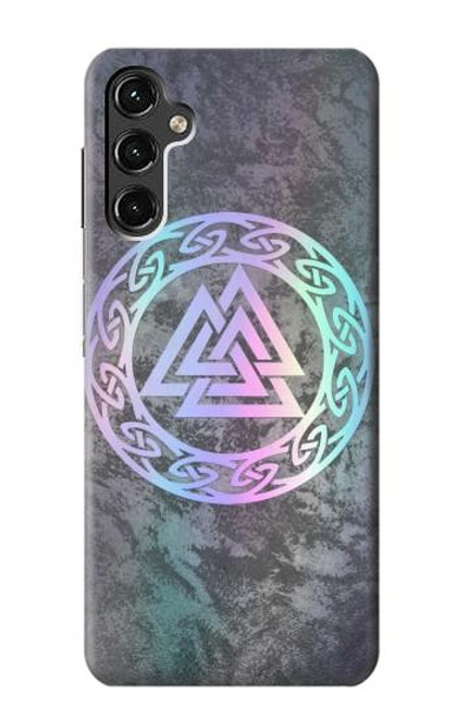 W3833 Valknut Odin Wotans Knot Hrungnir Heart Hard Case and Leather Flip Case For Samsung Galaxy A14 5G