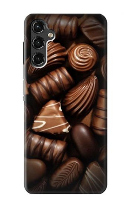 W3840 Dark Chocolate Milk Chocolate Lovers Hard Case and Leather Flip Case For Samsung Galaxy A14 5G