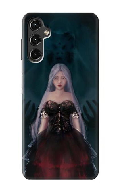 W3847 Lilith Devil Bride Gothic Girl Skull Grim Reaper Hard Case and Leather Flip Case For Samsung Galaxy A14 5G