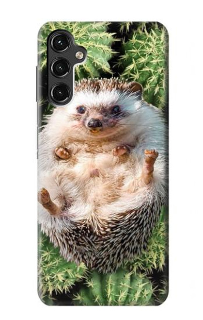 W3863 Pygmy Hedgehog Dwarf Hedgehog Paint Hard Case and Leather Flip Case For Samsung Galaxy A14 5G