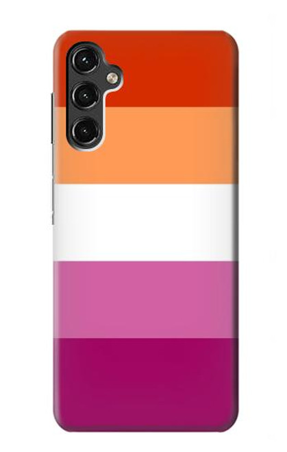 W3887 Lesbian Pride Flag Hard Case and Leather Flip Case For Samsung Galaxy A14 5G