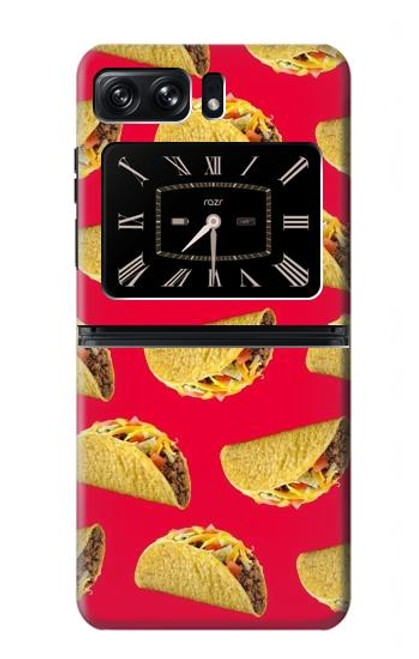 W3755 Mexican Taco Tacos Hard Case and Leather Flip Case For Motorola Moto Razr 2022