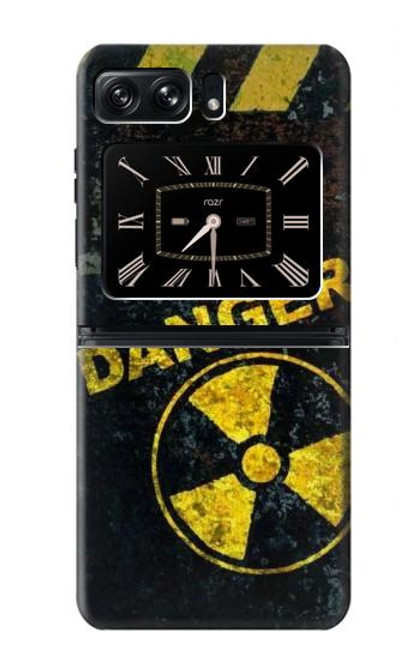 W3891 Nuclear Hazard Danger Hard Case and Leather Flip Case For Motorola Moto Razr 2022