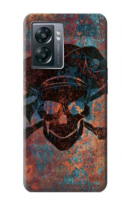 W3895 Pirate Skull Metal Hard Case and Leather Flip Case For OnePlus Nord N300