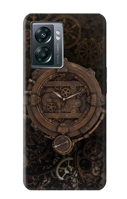 W3902 Steampunk Clock Gear Hard Case and Leather Flip Case For OnePlus Nord N300