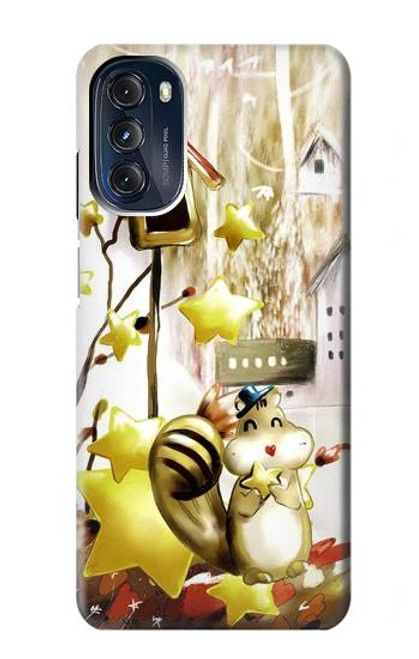 W0109 Cute Squirrel Cartoon Hard Case and Leather Flip Case For Motorola Moto G 5G (2023)