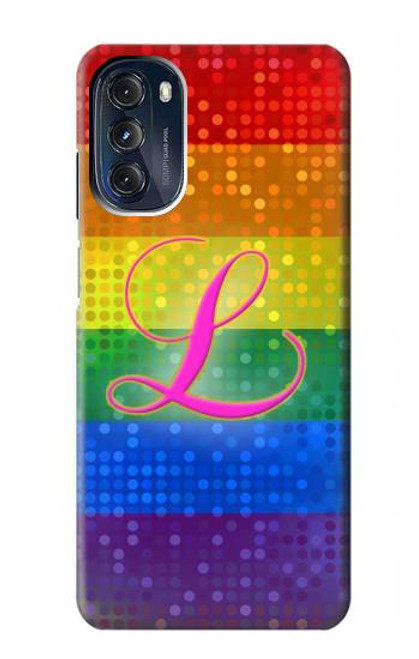 W2900 Rainbow LGBT Lesbian Pride Flag Hard Case and Leather Flip Case For Motorola Moto G 5G (2023)