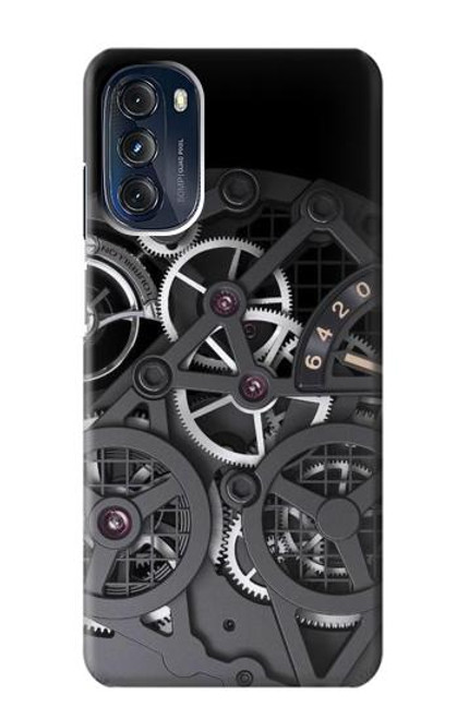 W3176 Inside Watch Black Hard Case and Leather Flip Case For Motorola Moto G 5G (2023)