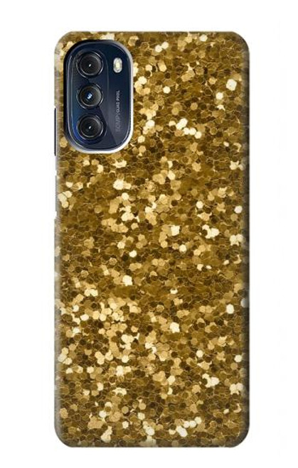 W3388 Gold Glitter Graphic Print Hard Case and Leather Flip Case For Motorola Moto G 5G (2023)