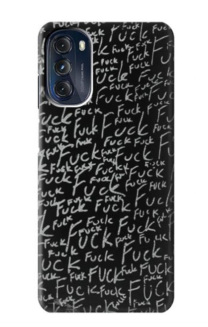 W3478 Funny Words Blackboard Hard Case and Leather Flip Case For Motorola Moto G 5G (2023)