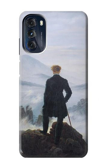 W3789 Wanderer above the Sea of Fog Hard Case and Leather Flip Case For Motorola Moto G 5G (2023)