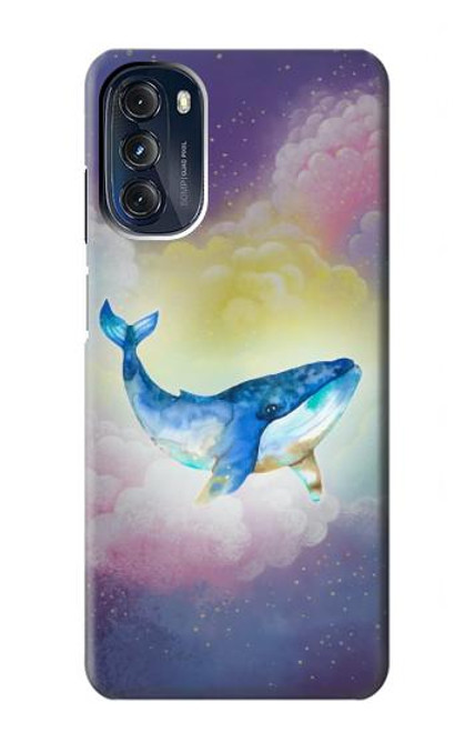 W3802 Dream Whale Pastel Fantasy Hard Case and Leather Flip Case For Motorola Moto G 5G (2023)