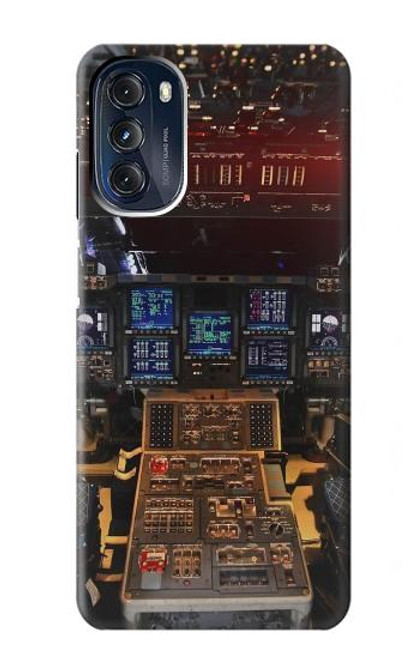 W3836 Airplane Cockpit Hard Case and Leather Flip Case For Motorola Moto G 5G (2023)