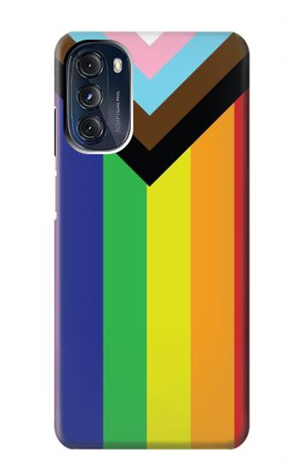 W3846 Pride Flag LGBT Hard Case and Leather Flip Case For Motorola Moto G 5G (2023)