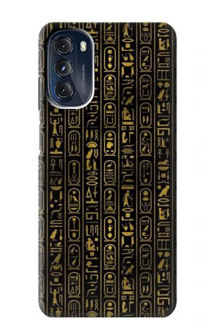 W3869 Ancient Egyptian Hieroglyphic Hard Case and Leather Flip Case For Motorola Moto G 5G (2023)