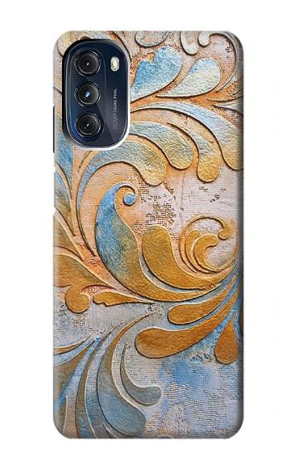 W3875 Canvas Vintage Rugs Hard Case and Leather Flip Case For Motorola Moto G 5G (2023)