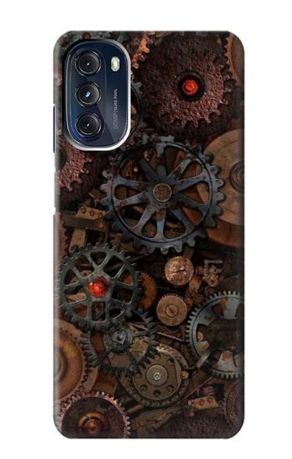 W3884 Steampunk Mechanical Gears Hard Case and Leather Flip Case For Motorola Moto G 5G (2023)