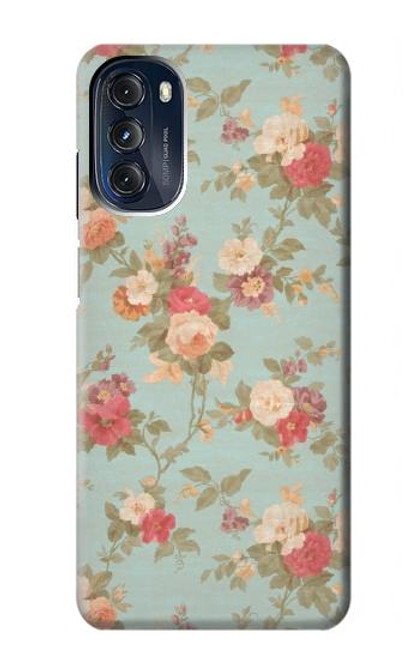 W3910 Vintage Rose Hard Case and Leather Flip Case For Motorola Moto G 5G (2023)