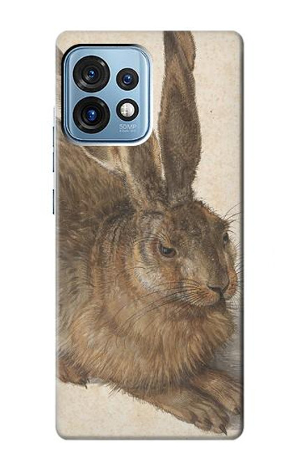 W3781 Albrecht Durer Young Hare Hard Case and Leather Flip Case For Motorola Edge+ (2023), X40, X40 Pro, Edge 40 Pro