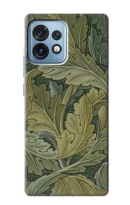 W3790 William Morris Acanthus Leaves Hard Case and Leather Flip Case For Motorola Edge+ (2023), X40, X40 Pro, Edge 40 Pro