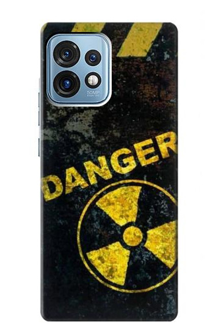 W3891 Nuclear Hazard Danger Hard Case and Leather Flip Case For Motorola Edge+ (2023), X40, X40 Pro, Edge 40 Pro