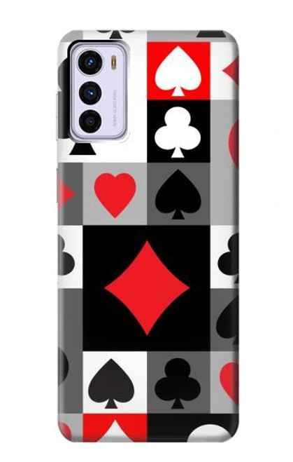 W3463 Poker Card Suit Hard Case and Leather Flip Case For Motorola Moto G42