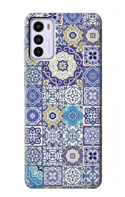 W3537 Moroccan Mosaic Pattern Hard Case and Leather Flip Case For Motorola Moto G42