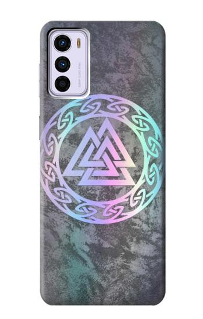 W3833 Valknut Odin Wotans Knot Hrungnir Heart Hard Case and Leather Flip Case For Motorola Moto G42