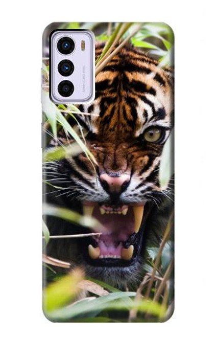 W3838 Barking Bengal Tiger Hard Case and Leather Flip Case For Motorola Moto G42