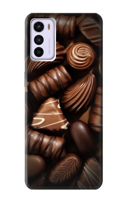 W3840 Dark Chocolate Milk Chocolate Lovers Hard Case and Leather Flip Case For Motorola Moto G42